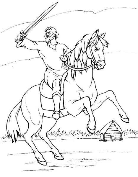 Разукрашка князь Владимир