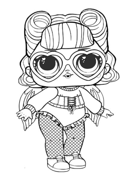 Кукла ЛОЛ raskraska
