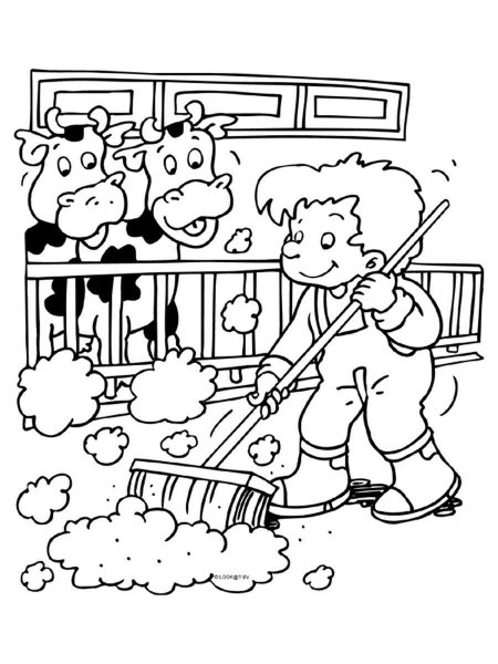 Раскраска сельское хозяйство