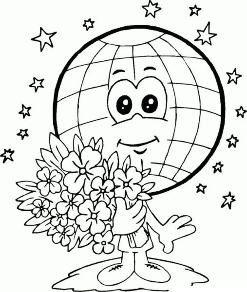 Раскраски на тему день земли