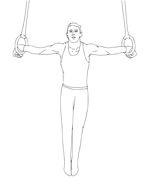 Спортсмен рисунок