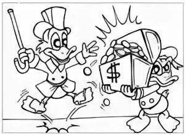 Раскраска по финансовой грамотности для детей