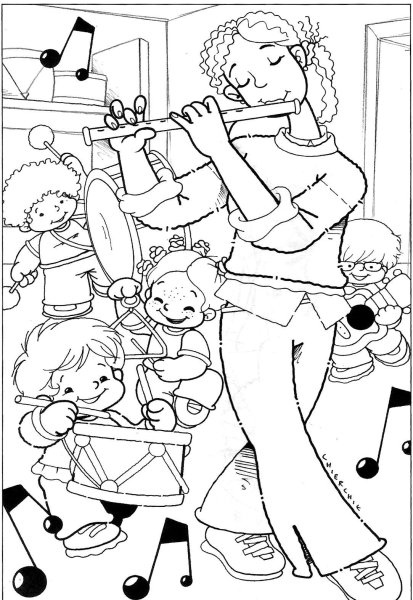 Раскраска воспитатель