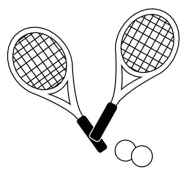 Теннисная ракетка раскраска
