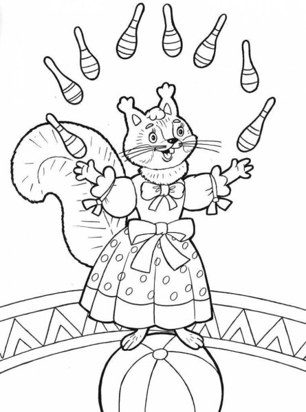 Театр раскраска для детей