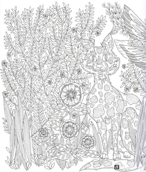 Лес чародей раскраска