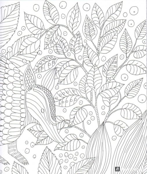 Раскраска лес чародей распечатать