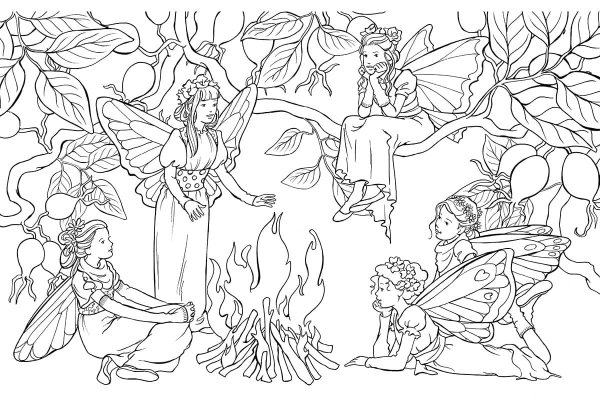 Сказочные феи. Раскраска