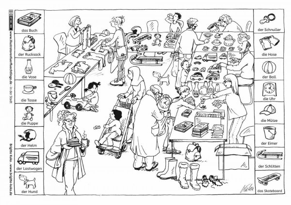 Раскраска на немецком