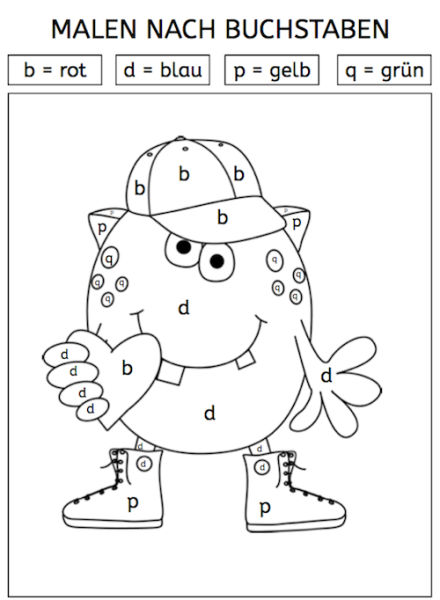 Раскраска на немецком языке