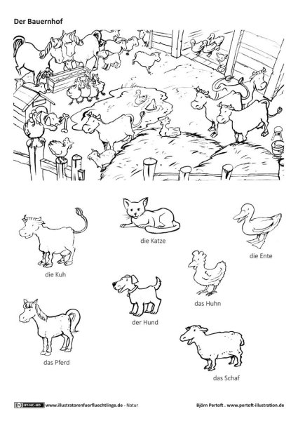 Животные на немецком задания