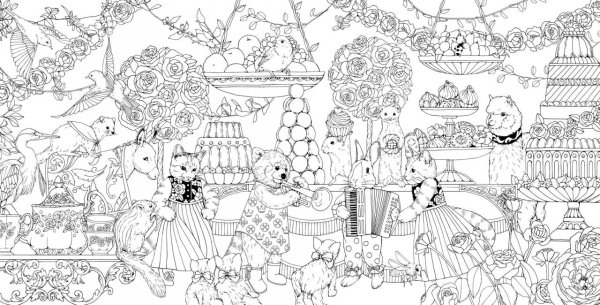 Корейские раскраски антистресс