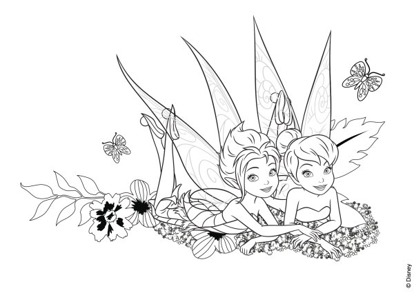 Фея Динь Динь раскраска