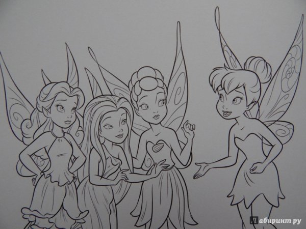 Раскраски феи Дисней тайна зимнего леса
