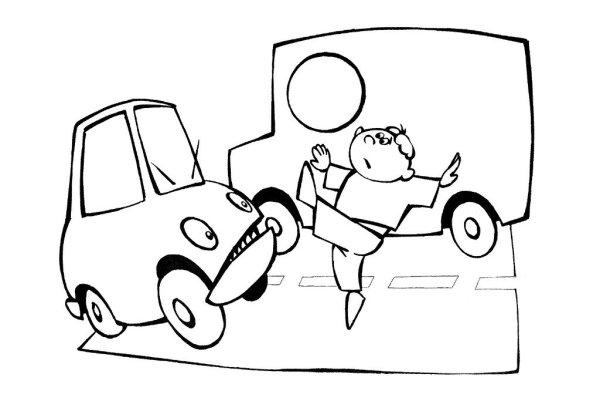 Раскраски машины ПДД для детей