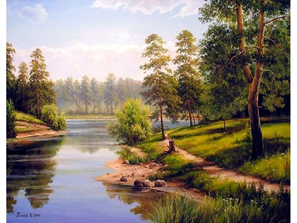 Картины по номерам летние пейзажи