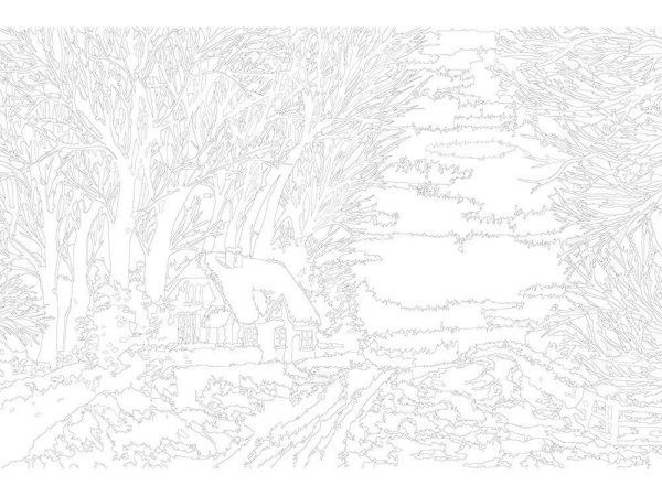 Раскраска по номерам зима