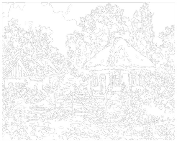 Красивые пейзажи для раскрашивания по номерам