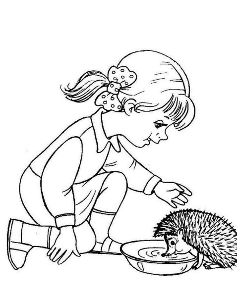 Добрые дела раскраска