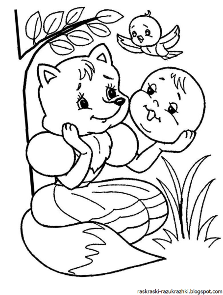 Раскраски для средней группы детского сада