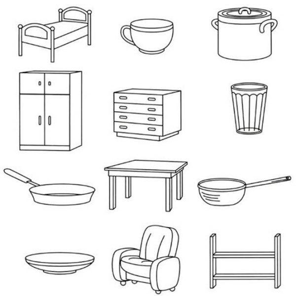 Мебель задания для дошкольников