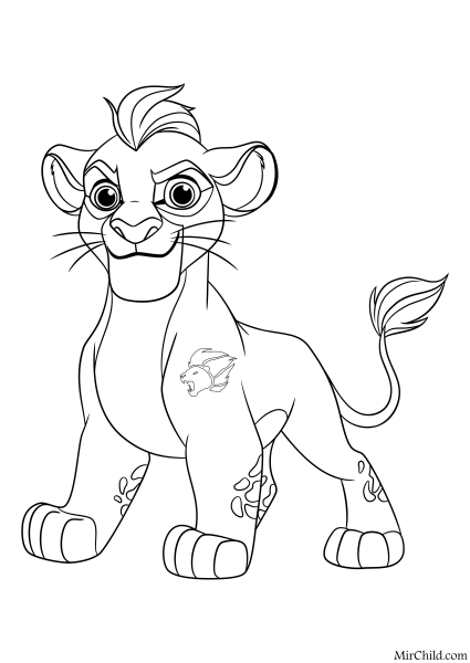 Раскраска хранитель Лев Джанджа