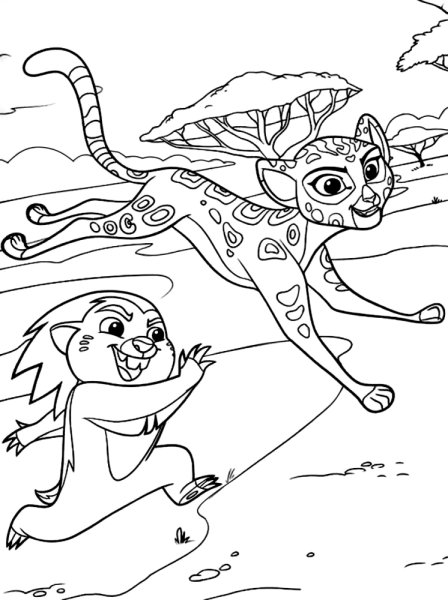 Раскраска хранитель Лев Фули