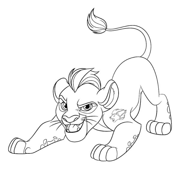 Раскраска хранитель Лев Джанджа