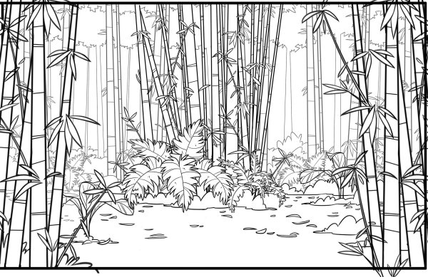 Джунгли рисунок