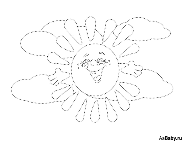 Весеннее солнышко раскраска