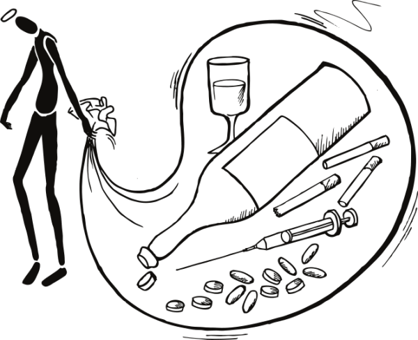 Наркомания раскраска для детей