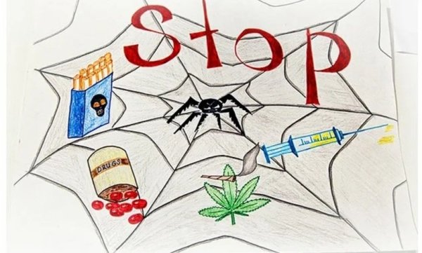 Рисунок на тему нет вредным привычкам