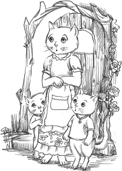 Лес дружбы кошка Голди