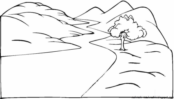 Раскраска речка