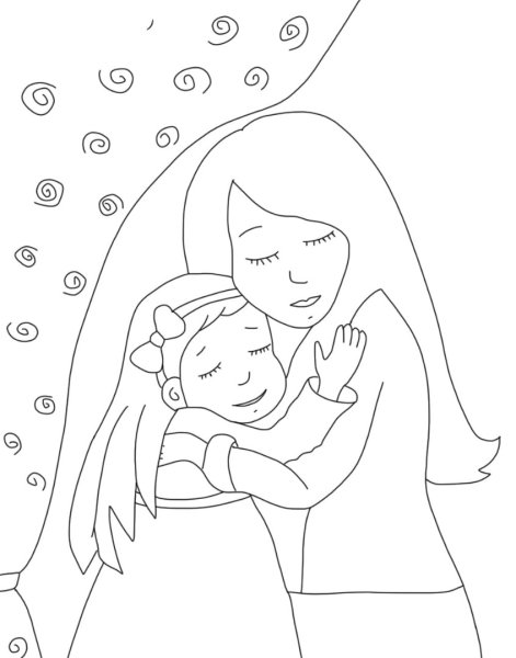 Картинки ко Дню мамы для срисовки