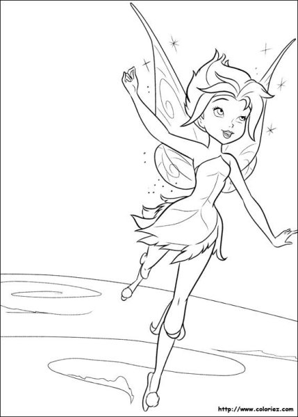 Раскраски феи Дисней Незабудка