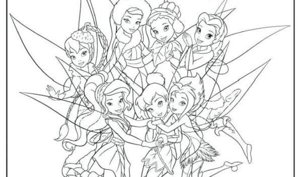 Раскраски феи Дисней Зарина