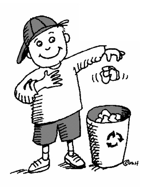 Мусор раскраска для детей