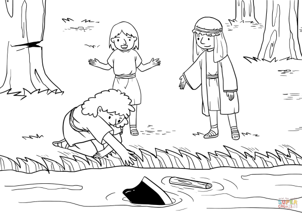 Раскраска речка для детей