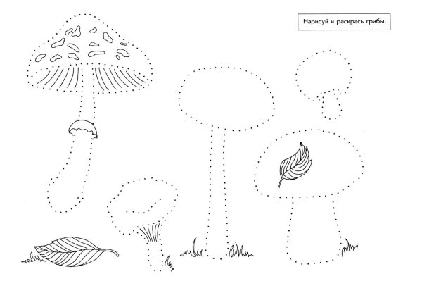 Графомоторика грибы