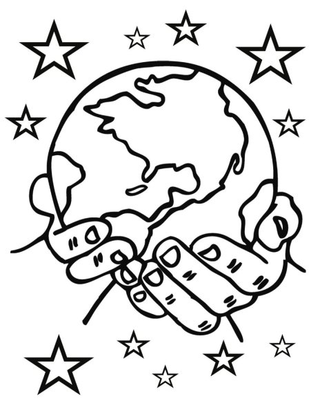 Раскраска мир