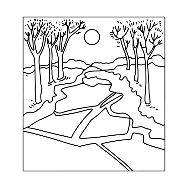 Ледоход раскраска