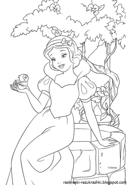 Раскраски принцессы Диснея