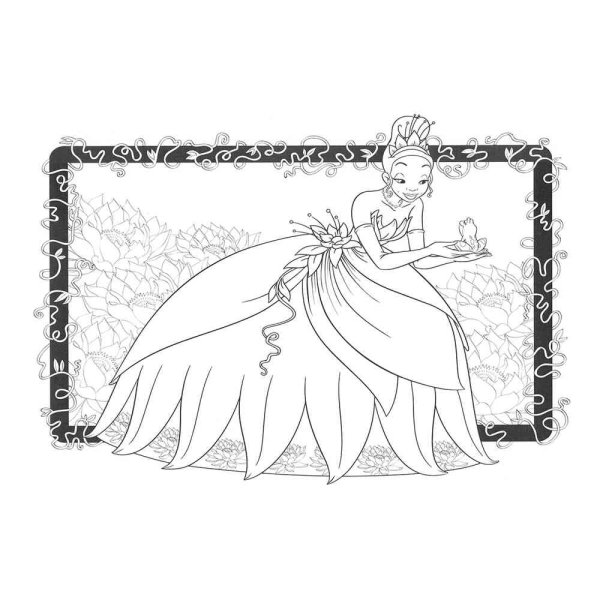 Песочная раскраска принцесса