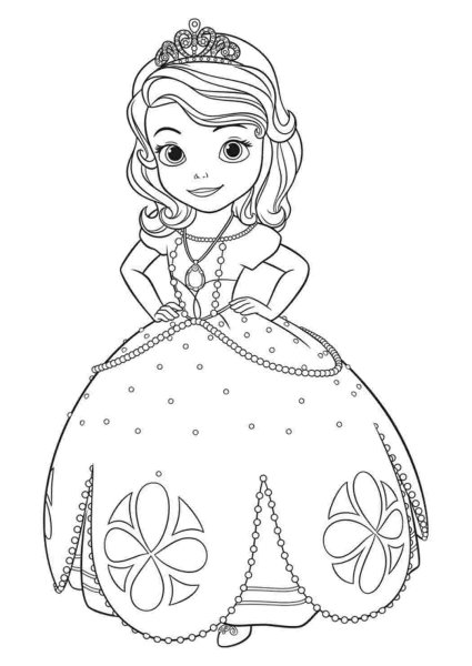 Раскраска София прекрасная Эмбер