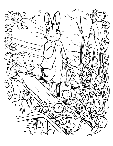 Раскраска Беатрис Поттер