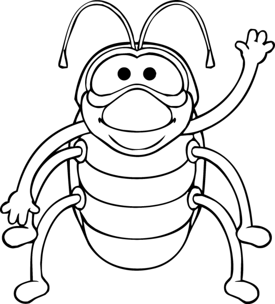 Жук раскраска