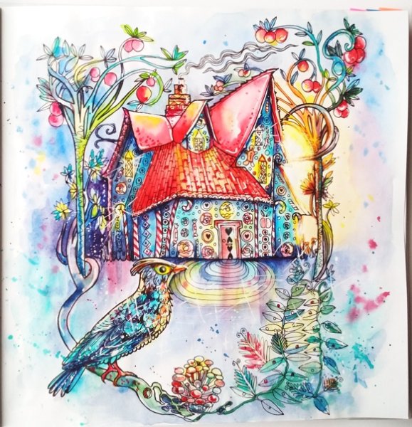 Магический дом Ханна Карлсон акварелью