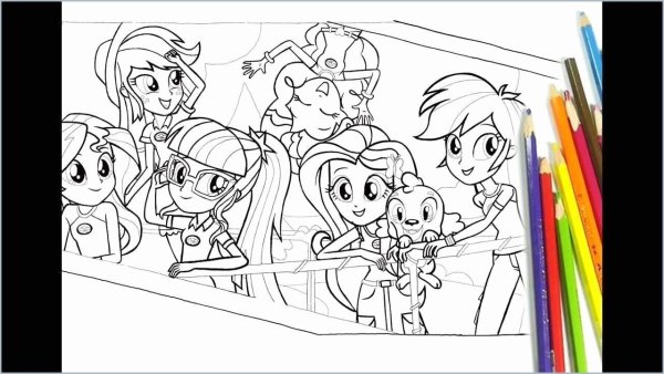 Раскраска Эквестрия герлз лагерь