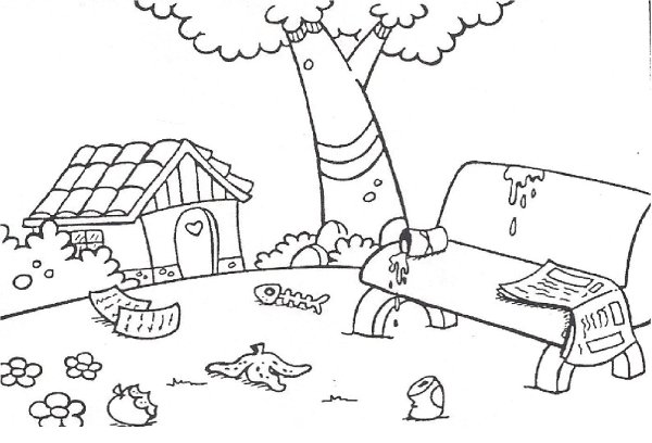 Экология раскраска